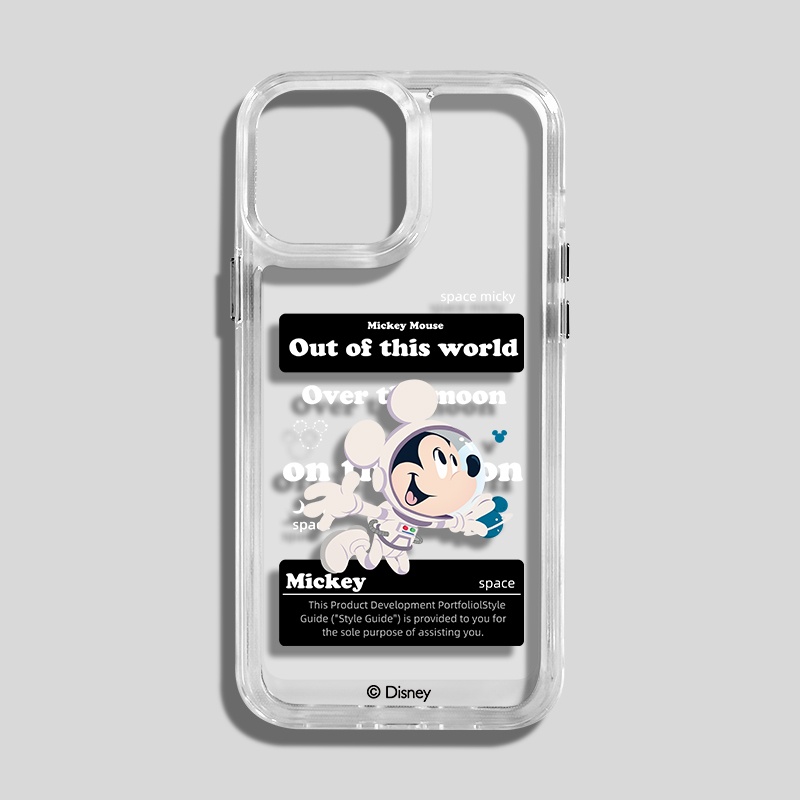 (Gen2) Soft Case Tpu Motif micky Space Untuk iPhone 13 12 11 Pro MAX XS MAX XR X 7 + 8 Plus