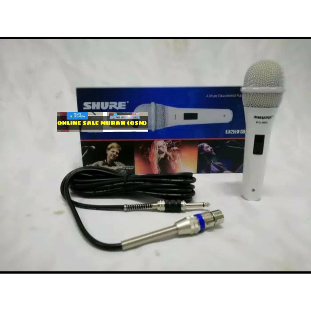 G29 SHURE WHITE MIC KABEL KARAOKE LEGENDARY DYNAMIC MIKROPON MIK MICROPHONE PUTIH CARDIOID MIKROPHONE MEETING METING CABLE VOKAL ARTIS VOCAL AUDIO SOUND SISTEM PROFESIONAL PRO PENGERAS SUARA HIFI METAL FULL BESI SUARA SENSITIF MC PIDATO SEMINAR CERAMAH