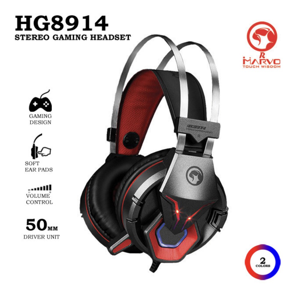 Headset Gaming Marvo HG8914 - Headset Gaming Extra Bass