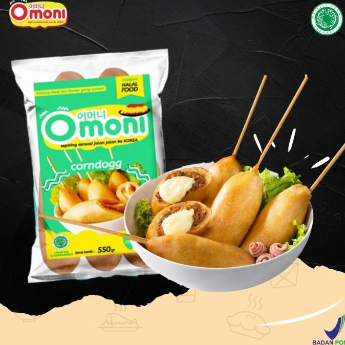 

Corn dog Omoni Makanan Korea Halal