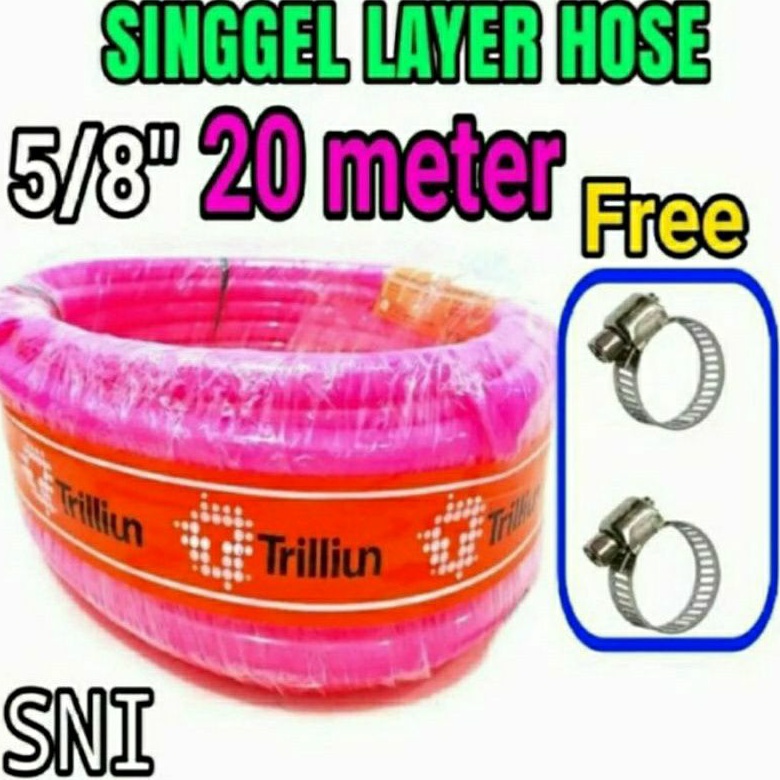 Selang Elastis 5/8" Inch Trilliun Stabilo Selang Air 20 Meter
