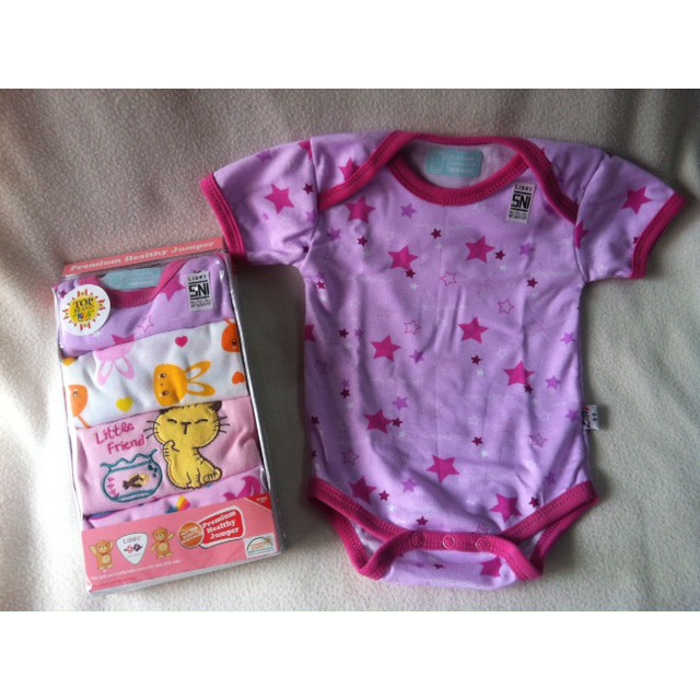 LIBBY JUMPER Premium 4 in 1 SEGITIGA Motif Boy Girl | Baju Kodok Libby Segitiga Premium (4 pcs)