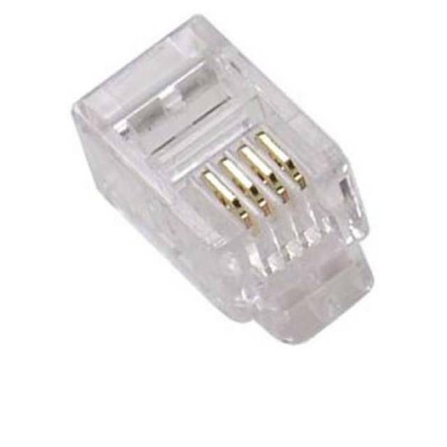 Konektor telepon rj11 4 Pin Connector RJ11 Connector Telepon RJ 11