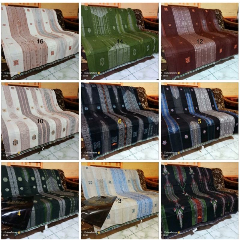 BHS CLASSIC JACQUARD AFKIR - SARUNG BHS AFKIR - SARUNG BHS HITAM - Sarung BHS Cosmo Warna Denim