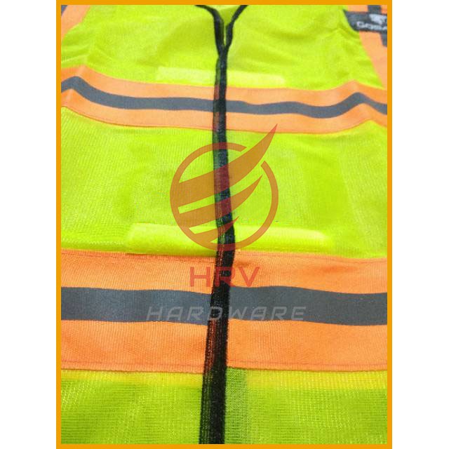 Rompi Kombinasi Polyester HIJAU Double Scotlite Polyster Safety Vest Polister