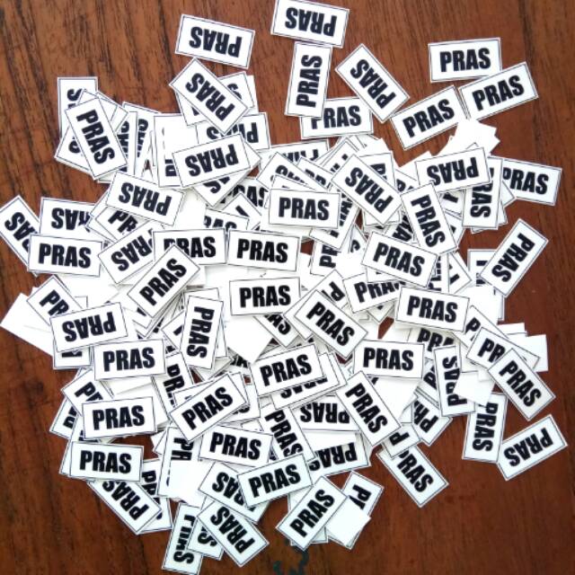 

Stiker /label nama transparan