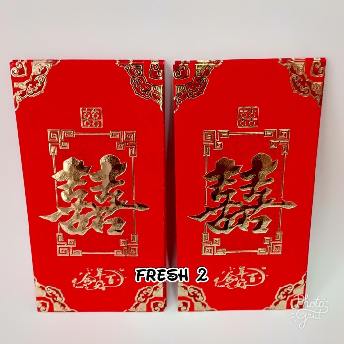 

Menyurat-Surat- Best Seller New Angpao Shuangxi Panjang/Amplop Wedding -Surat-Menyurat.