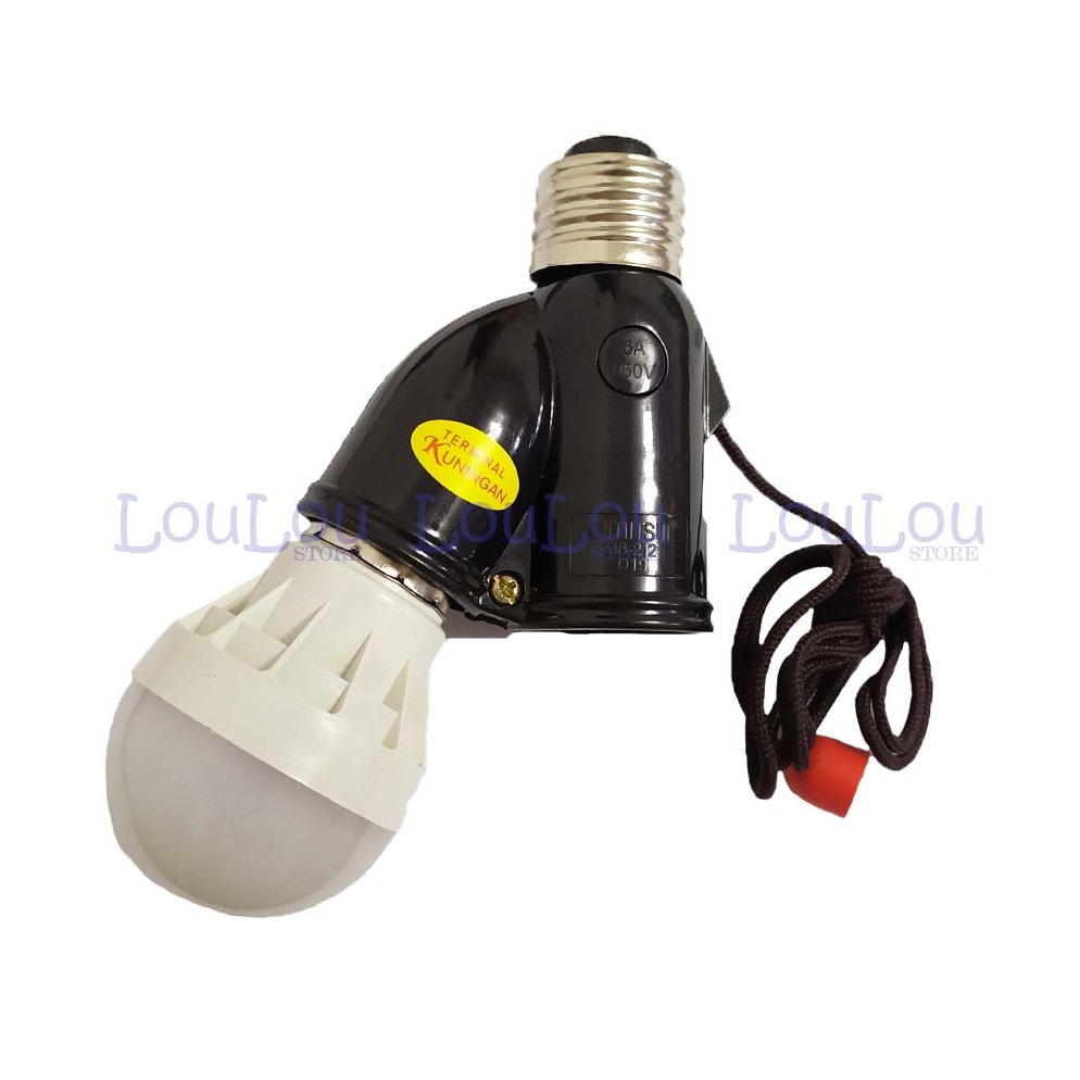  Lampu  Tidur Gantung  LED 3 Watt 3W Putih Fitting  Tarik  