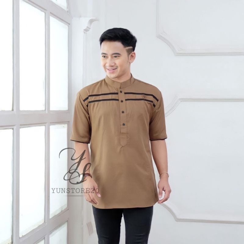 Baju Koko Kurta Dewasa Pria Bahan Katun Toyobo Import Premium