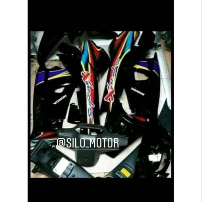Cover body full set alus kasar supra x 100 cc