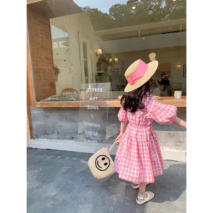 BEFAST - ZTL OOTD Dress Anak IVEY / Dress pud coco / Pakaian Anak-Anak Perempuan / Dress Motif Kotak-Kotak / OOTD Anak Perempuan Ala Korean Style / Fashion Casual Anak-Anak / Termurah / Keluaran Terbaru 2022