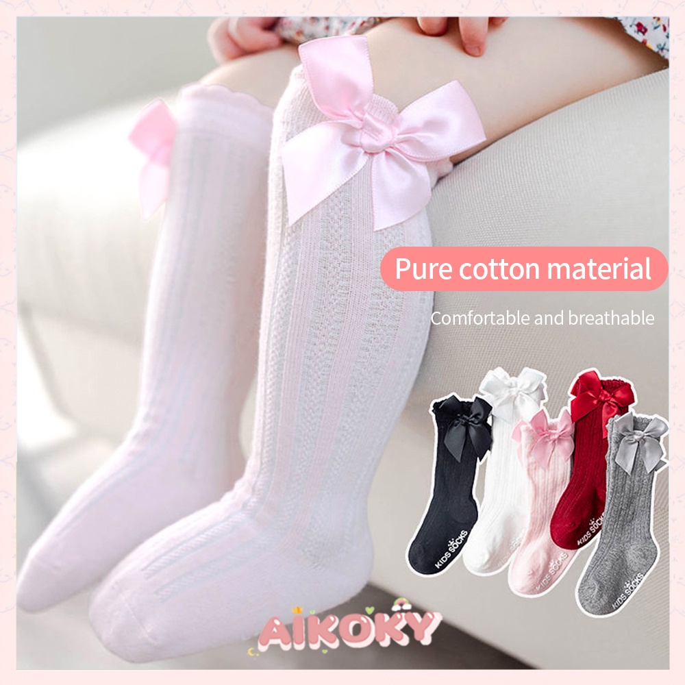 Aikoky Kaos Kaki Bayi Perempuan lucu/Kaos Kaki Bayi Panjang anti slip