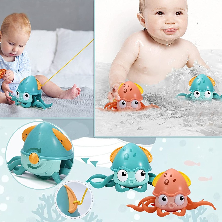 MWN Mainan Cute Octopus Water and Land Amphibious Toys Series XG301