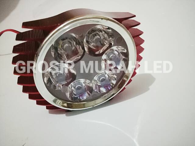 Lampu LED CREE Tembak Sorot 6 Mata Gepeng Slim Motor HIGH QUALITY