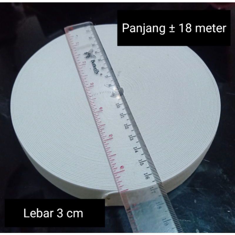 Karet 3 cm | Karet roll | Karet Elastis Bagus