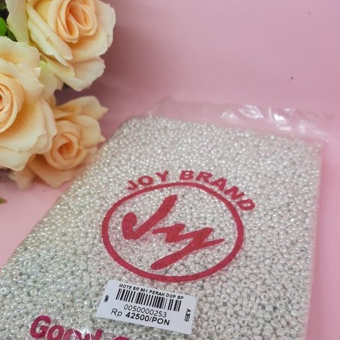 450GR MOTE JOY PASIR 8/0 901 WARNAPERAK DOP SP/ MOTE MANIK PAYET / KERAJINAN
