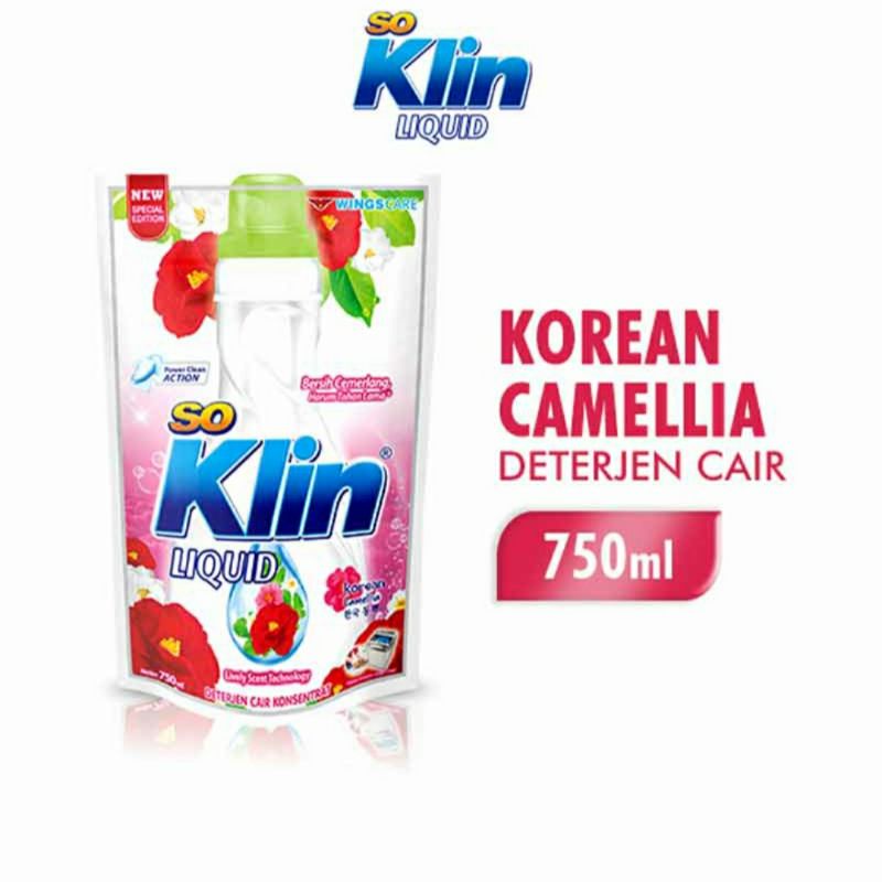 Soklin Detergent Cair Korean Camelia 750g
