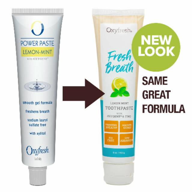 Oxyfresh toothpaste lemon fresh breath 142gr