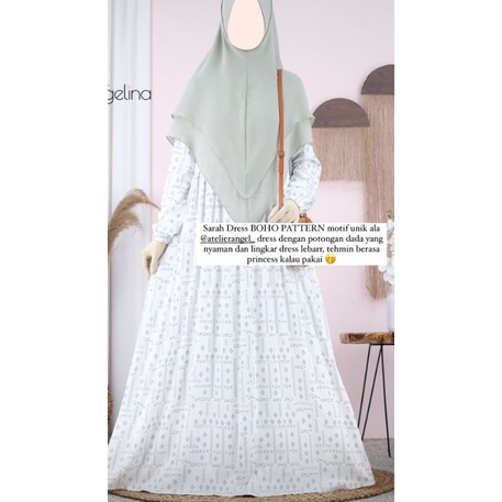 {TERMURAH} HOMEDRESS SARAH BOHO PATTERN BY ATELIER ANGELINA
