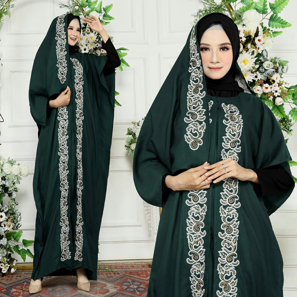 KAFTAN HIDAYAH BORDIR MEWAH / GAMIS BORDIR WANITA / GAMIS WANITA MODEL BARU / FASHION MUSLIM WANITA 