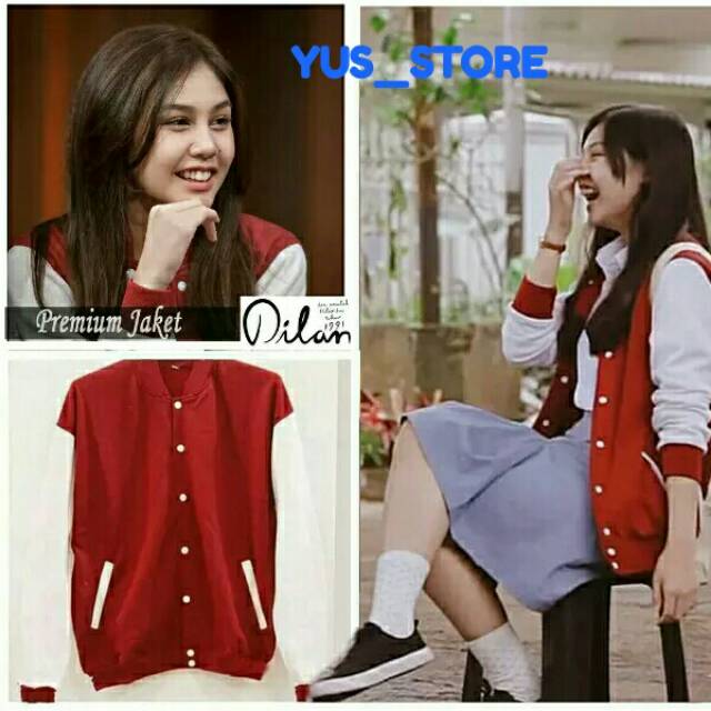 Jaket sweater milea dilan/sweater jaket milea dilan