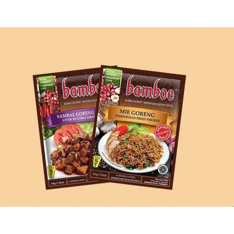 

Bamboe Bumbu 70gr ( Mie Goreng / Sambal Goreng Ati)