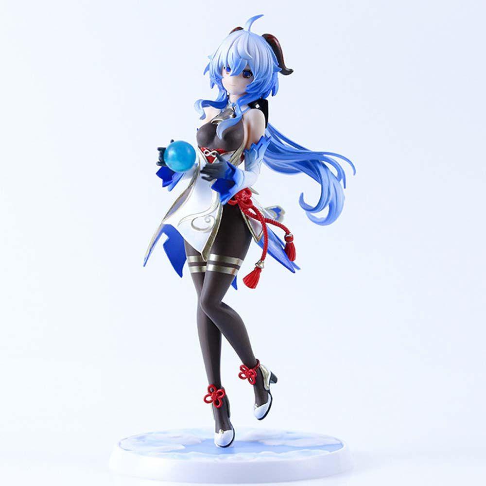 Lanfy Genshin Impact Figure Mainan Model Patung Paimon Keqing Ganyu Dekorasi Desktop Model Anime Mainan Koleksi Figure Klee Hibana Action Figure