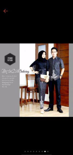 Couple Batik Brokat Selomita Batwing 2580