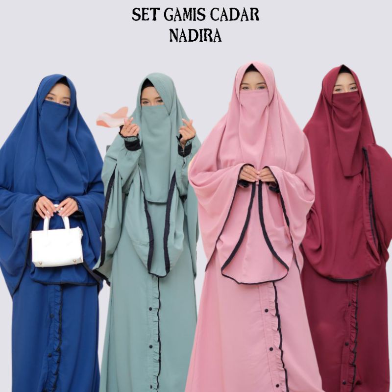 Byafhada Gamis Cadar Nadinka Terbaru Baju & hijab Syari Free Niqab