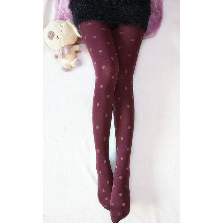 Leggings Pantyhose Wine Red 76A13433