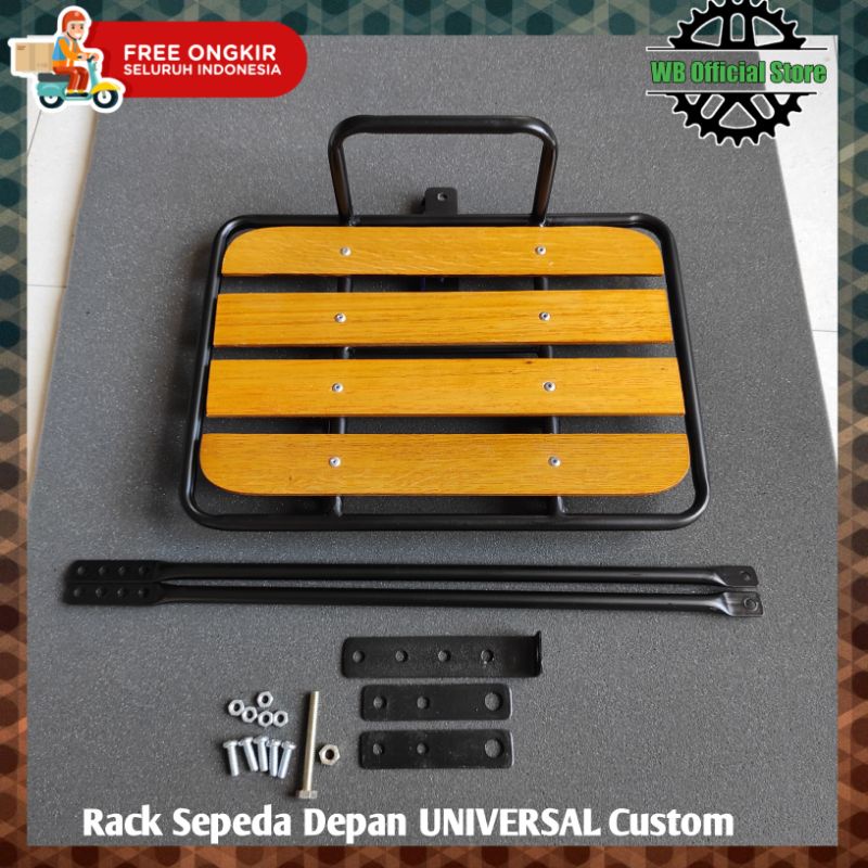 Keranjang Sepeda Rak Rack Sepeda Model Flat Classic Vintage - Fornrak Depan Sepeda Custom UNIVERSAL