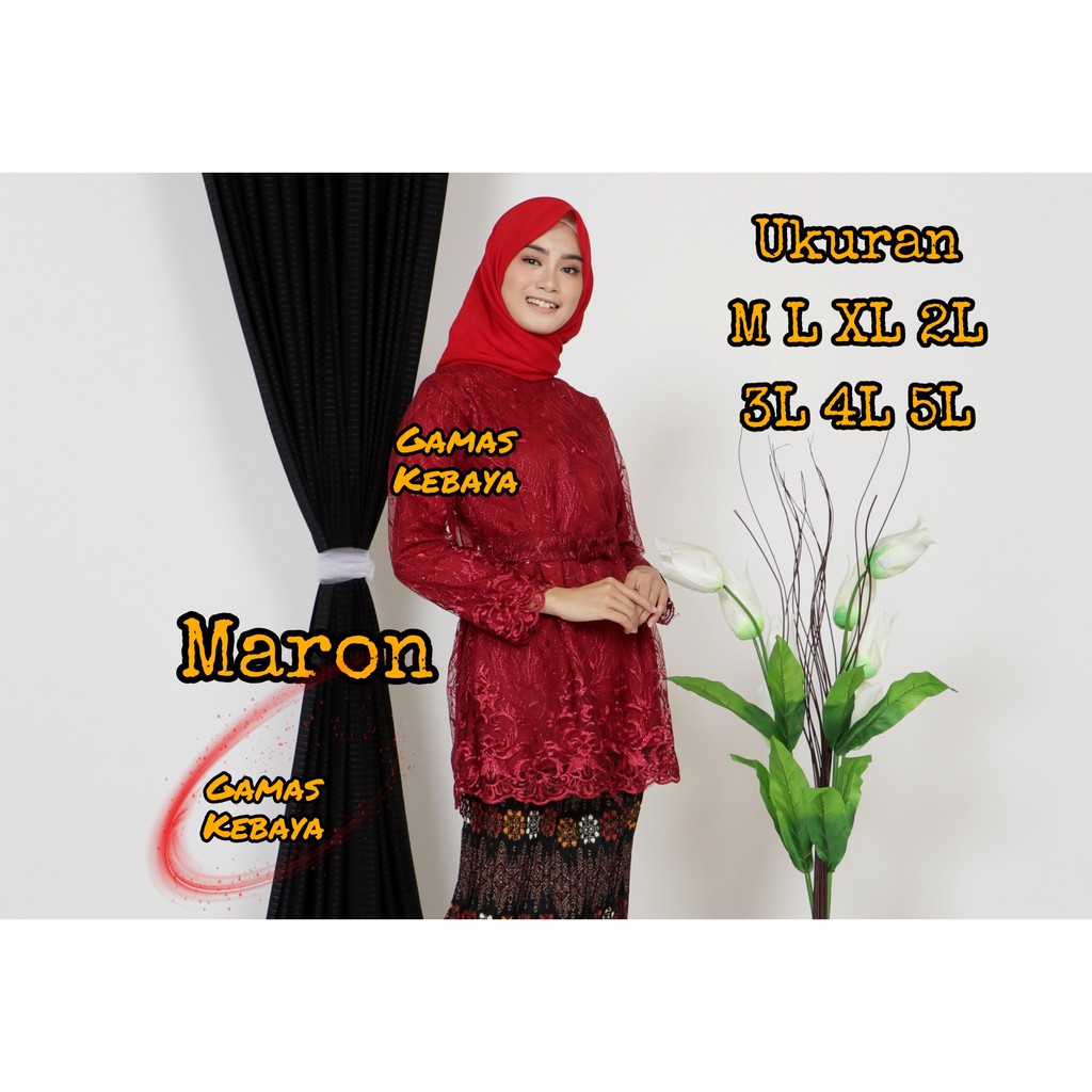 ATASAN KEBAYA CANTIKA SEMI TUNIK /KEBAYA MODERN/KEBAYA WISUDA/KEBAYA BRUKAT/KEBAYA JUMBO/KEBAYA TILE