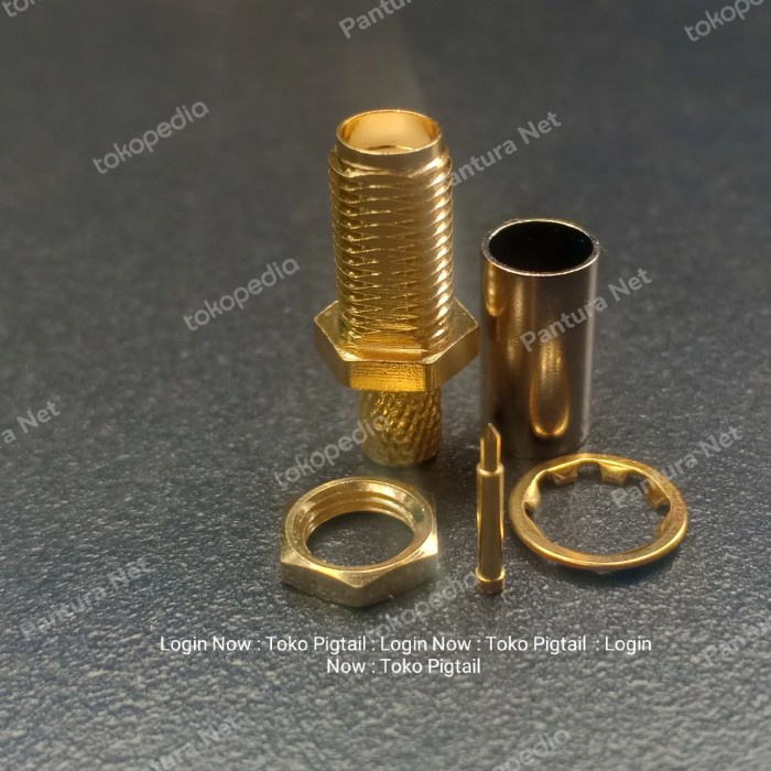 connector rp sma female rg58 rg142