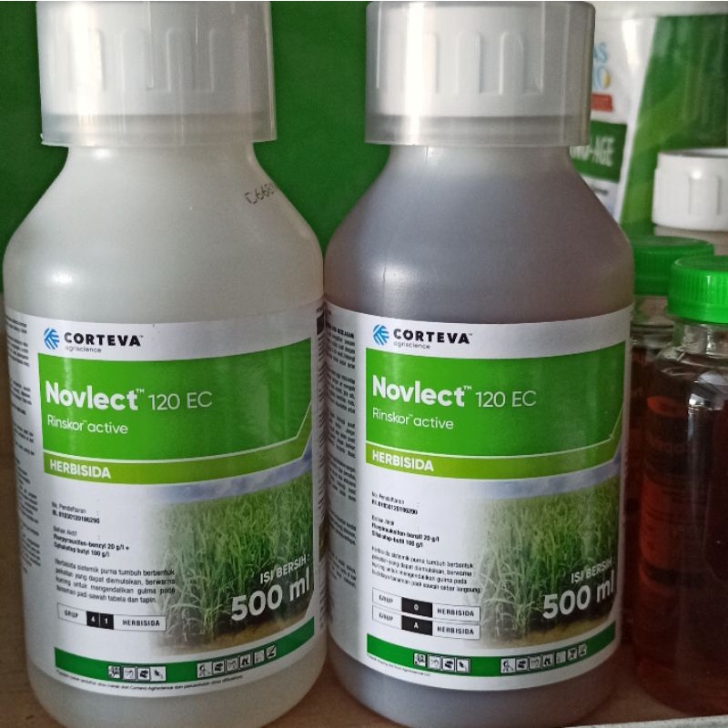 Herbisida selektif obat suket pari rumput padi novlek gulma novlect 120ec 500ml 100ml