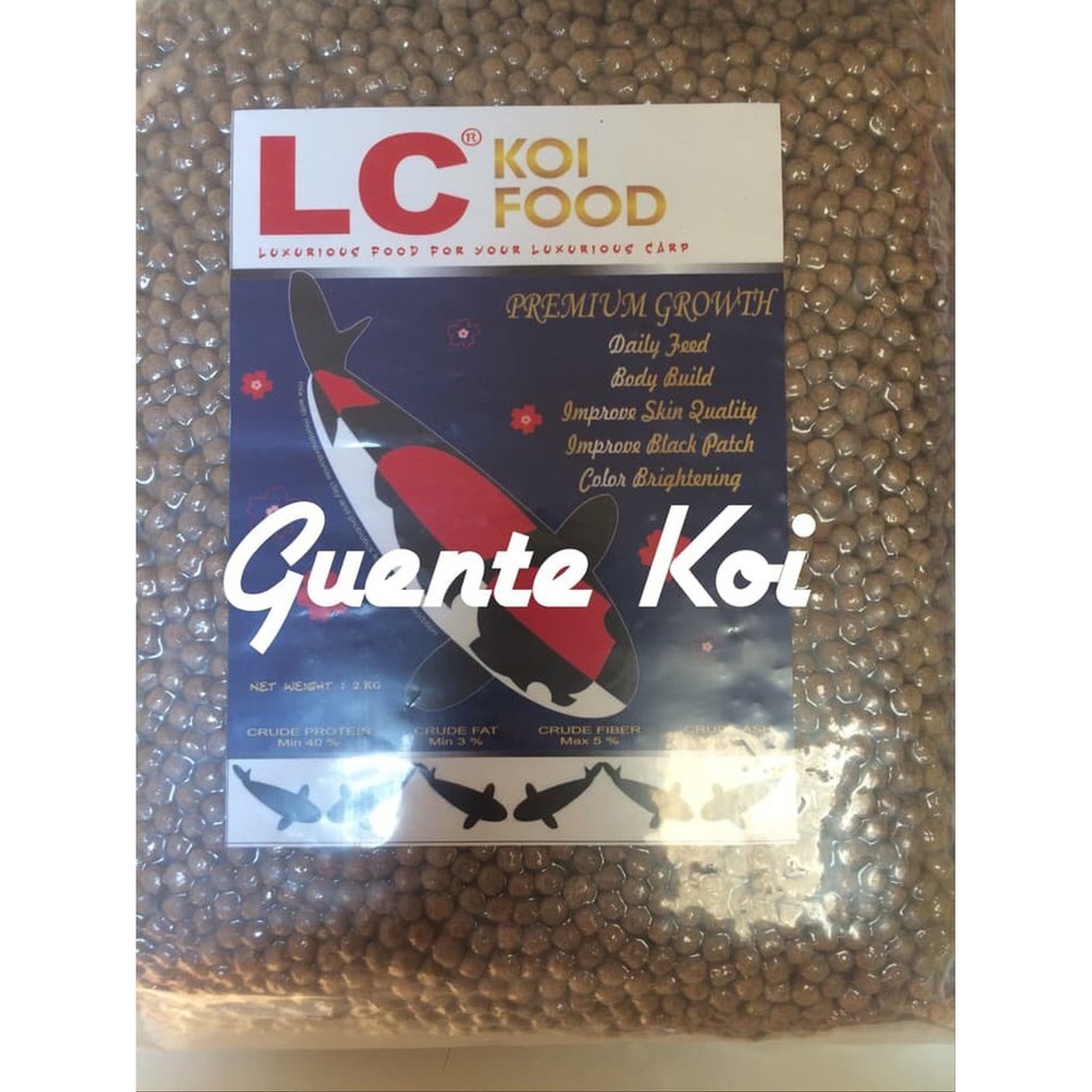Pakan Ikan Koi Pakan Koi LC Koi Food Premium Growth Ukuran Medium 5mm Floating
