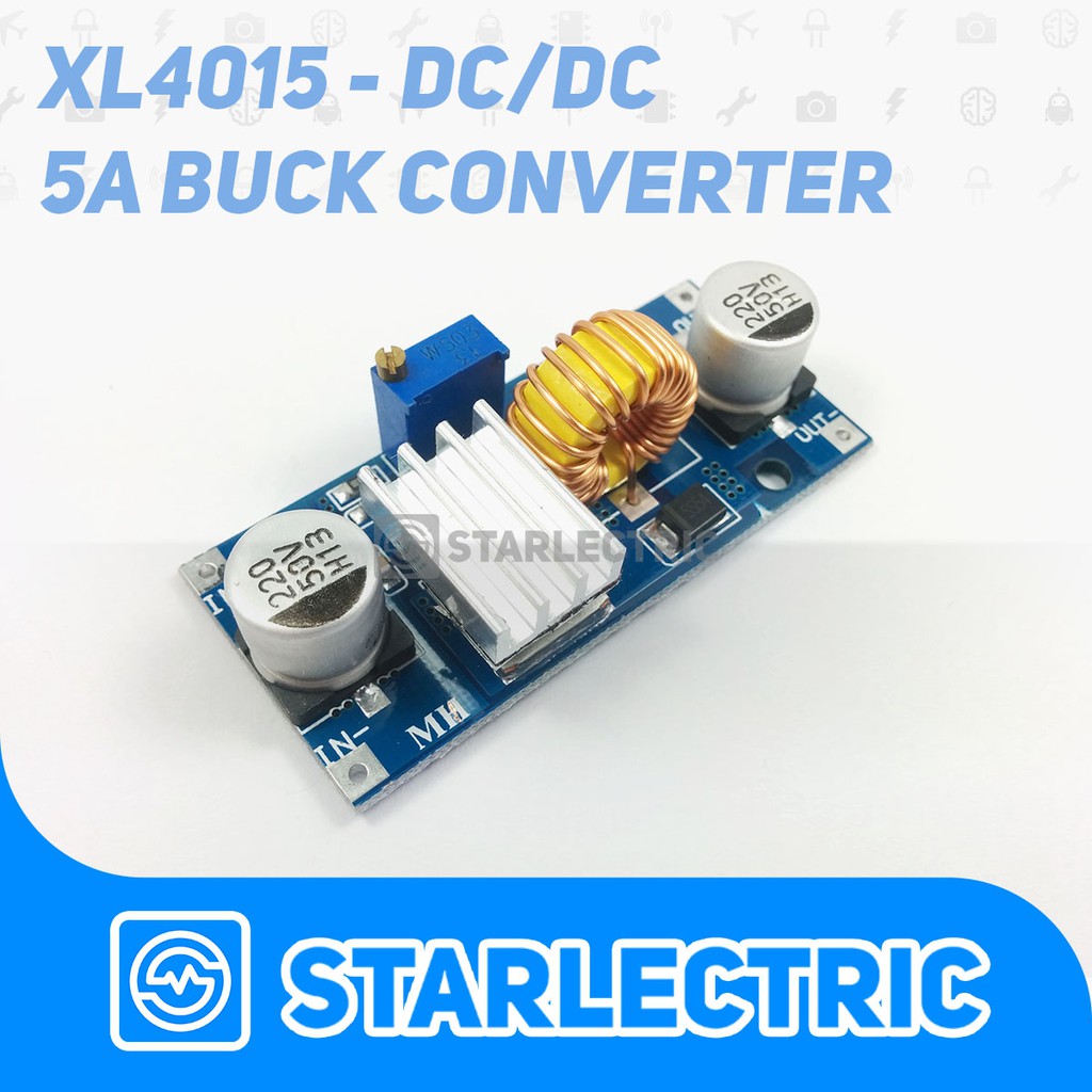 XL4015 DC/DC Buck/Step down Adjustable Converter 5A 75W