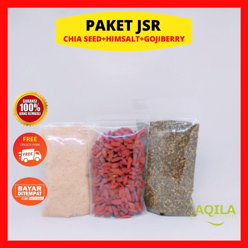

✔ PAKET JSR Garam Himalaya Chia Seed Chiaseed Goji Bery Untuk Diet Detox Alami Peluntur Lemak Tubuh