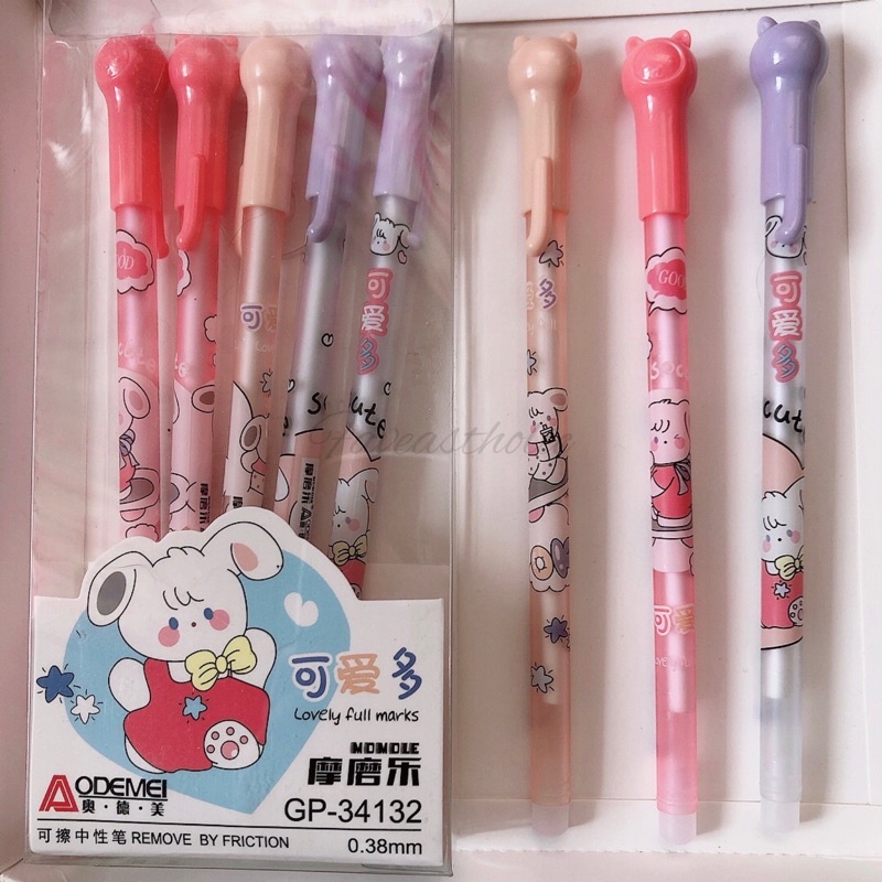 READY STOCK BISA COD 1 BUAH PEN AODEMEI AESTHETIC ERASABLE M FANCY PENA GEL AJAIB  BISA DIHAPUS TINTA WARNA HITAM PULPEN IMUT ADA PENGHAPUSNYA KARAKTER KARTUN LUCU KIYOWO KAWAII ANAK PEREMPUAN MOTIF HEWAN KELINCI BERUANG UNIK MURAH VIRAL TIKTOK GAYA KOREA