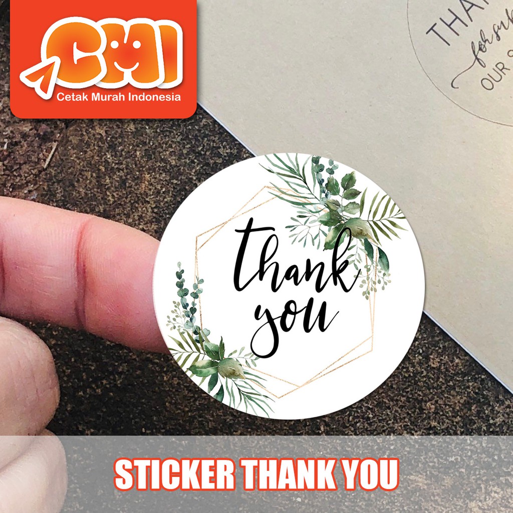 

CETAK STIKER SEAL THANK YOU/ STIKER THANK YOU / STIKER SEGEL THANK YOU