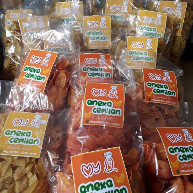 

Kripik pisang renyah "My Q