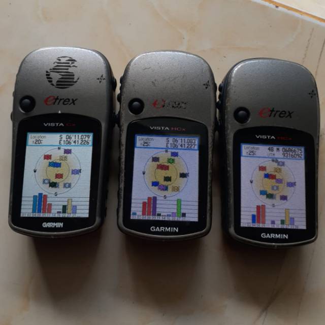 Ready Gps Garmin Etrex Vista HCx sudah bluarna Signal Satelit ok