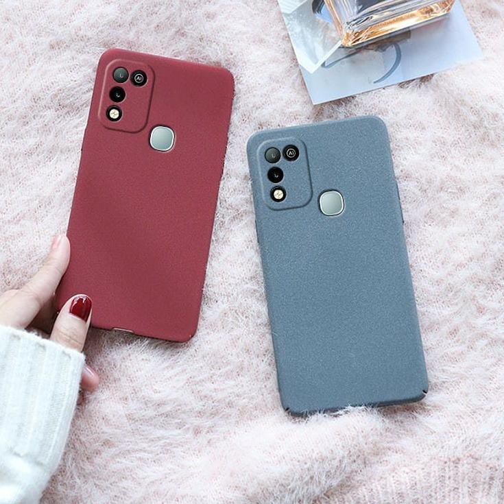 Case Infinix Hot 10 Play / Infinix hot 10s (2021) Softcase Sandstone Premium Case TPU Silicone