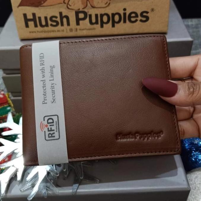 Dompet Pria Hush Puppies Ori Murah READY RFID Bifold Wallet with box