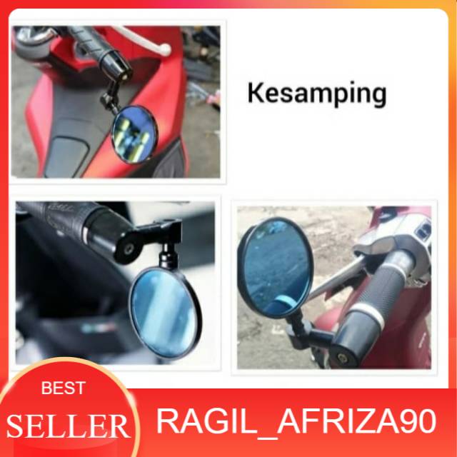 Spion jalu bulat mirror Yamaha Honda Suzuki Vespa Universal