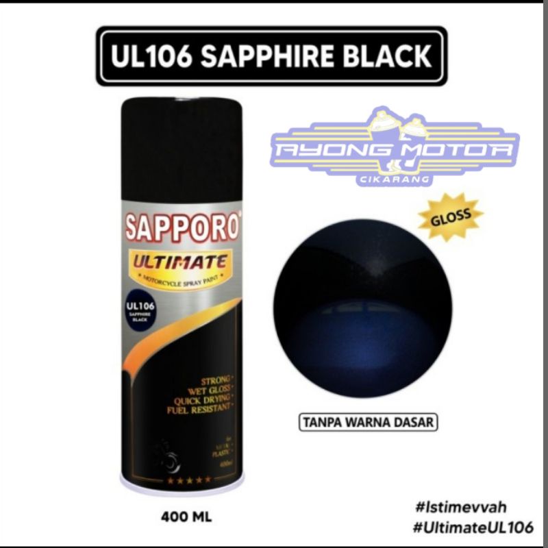 Sapporo Ultimate UL106** Sapphire Black (Diamond Blue)