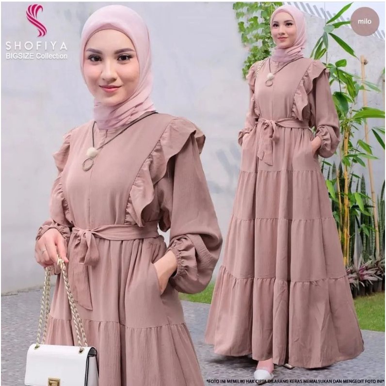 AYUNDA DRESS CRINKCLE AIR BLOW / BAJU CEWEK KEKINIAN 2022/PAKAIAN MUSLIM TERLARIS2022 BAHAN CRINKLE AIR FLOW TERMUARAH/ FASHION MUSLIMAH 2022 / GAMIS WANITA TERBARU