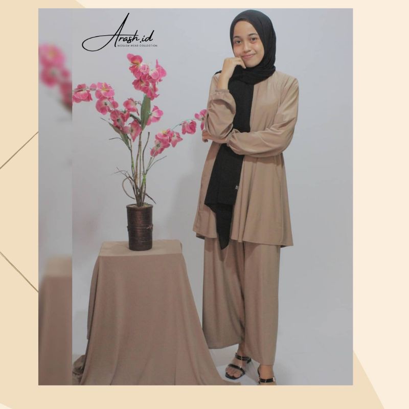 AYUDIA SETELAN CELANA KULOT#BAJU SETELAN