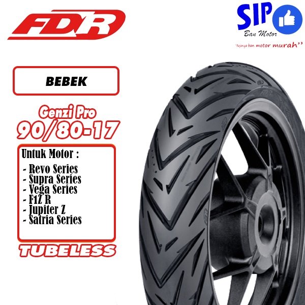 Ban motor bebek FDR Genzi Pro 90 80 17 Tubeless