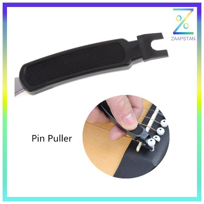 Guitar Tools 3 in 1 String Winder + Bridge Pins Puller + String Cutter