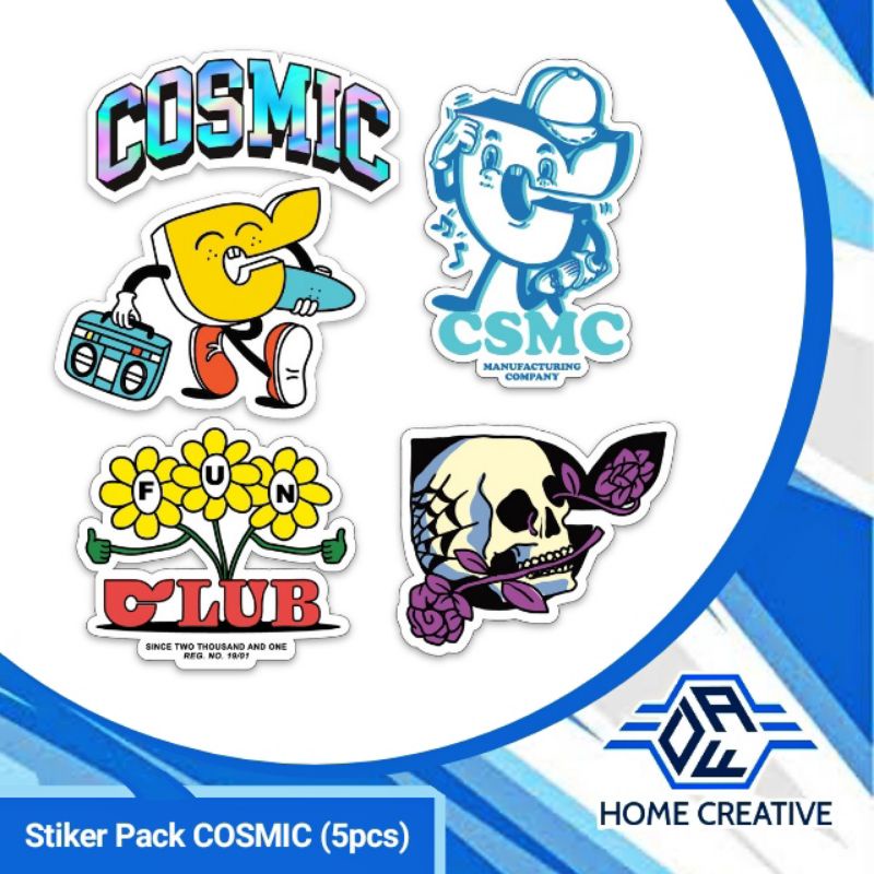 

stiker disto/stiker pack distro csmc isi 5pcs stiker/COSMC/COSMIK/CSMC